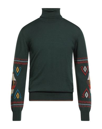 Bob Man Turtleneck Dark Green Size L Wool, Acrylic