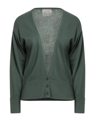N.o.w. Andrea Rosati Cashmere N. O.w. Andrea Rosati Cashmere Woman Cardigan Green Size M Wool, Viscose, Cashmere, Nylon