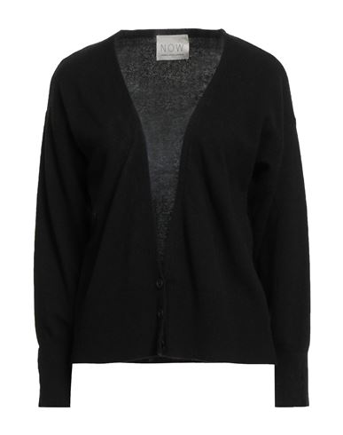 N.o.w. Andrea Rosati Cashmere N. O.w. Andrea Rosati Cashmere Woman Cardigan Black Size L Wool, Viscose, Cashmere, Nylon