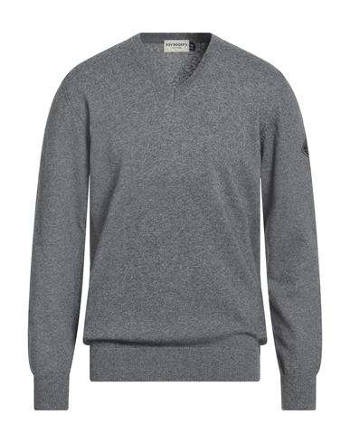 Roy Rogers Roÿ Roger's Man Sweater Grey Size L Wool, Viscose, Polyamide, Cashmere In Gray