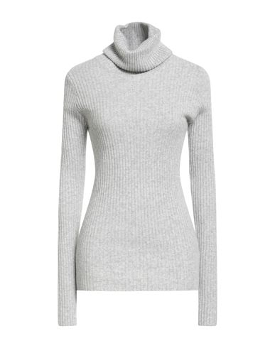 N.o.w. Andrea Rosati Cashmere N. O.w. Andrea Rosati Cashmere Woman Turtleneck Grey Size Xl Cashmere, Wool, Viscose, Nylon In Gray