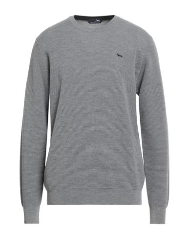 Harmont & Blaine Man Sweater Grey Size Xxl Wool In Gray
