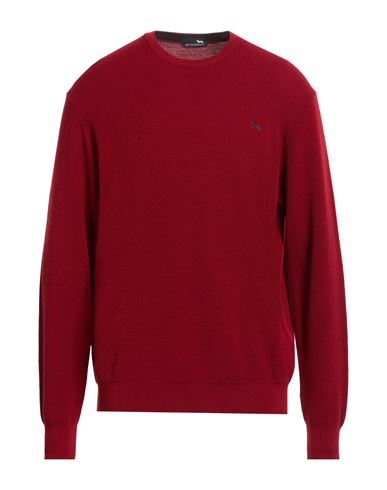 Harmont & Blaine Man Sweater Burgundy Size 3xl Wool In Red