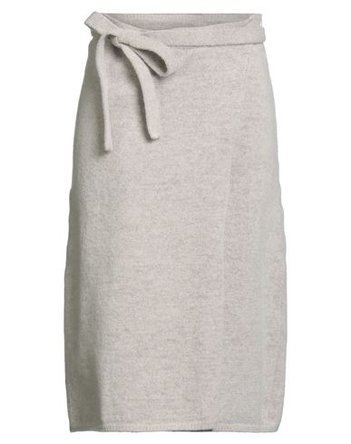 Midi-Rock Damen Hellgrau S Damen