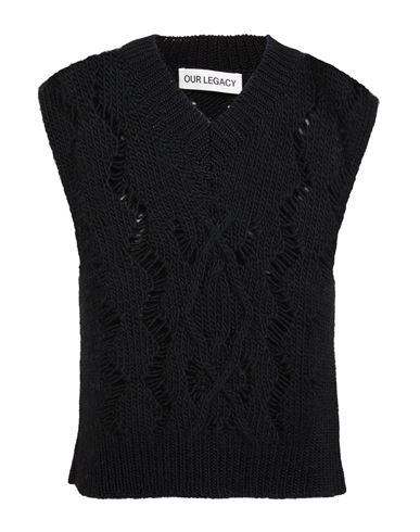 Our Legacy Woman Sweater Black Size 4 Wool In Black