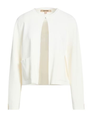 Natan Woman Cardigan White Size 4 Viscose, Nylon