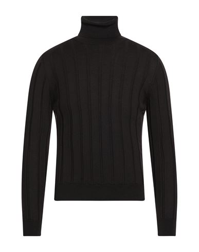 Rollkragenpullover Herren Dunkelbraun L,M Herren