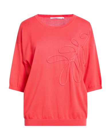 Xandres Gold Woman Sweater Coral Size Xxl Organic Cotton In Red