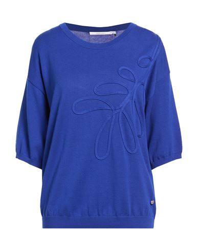 Xandres Gold Woman Sweater Blue Size Xxl Organic Cotton