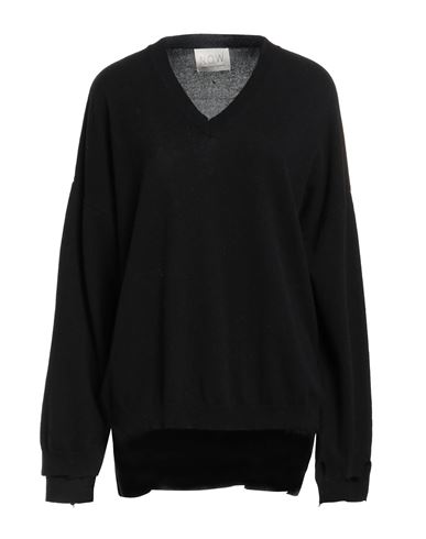 N.o.w. Andrea Rosati Cashmere N. O.w. Andrea Rosati Cashmere Woman Sweater Black Size L Cashmere, Wool, Viscose, Nylon