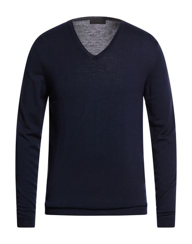 Lucques Man Sweater Blue Size 44 Merino Wool