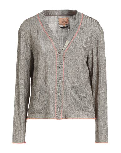 Alessia Santi Woman Cardigan Gold Size 4 Polyester, Elastane In Gray