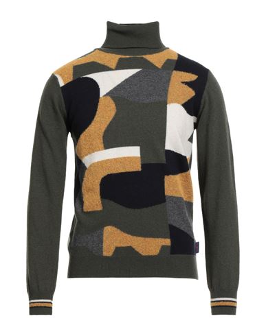 Bob Man Turtleneck Military Green Size S Wool, Viscose, Polyamide, Cashmere