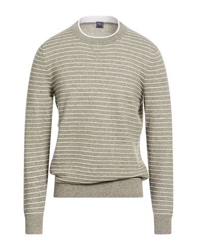 Fedeli Man Sweater Military Green Size M Cashmere, Linen In Gray