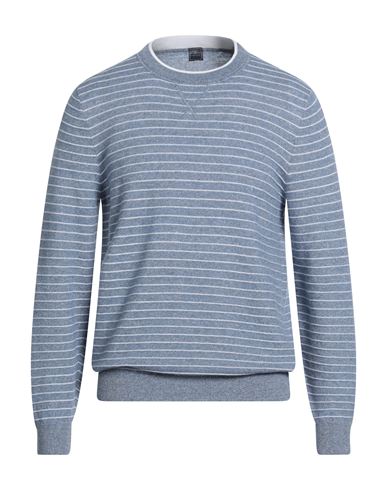 Fedeli Man Sweater Blue Size M Cashmere, Linen