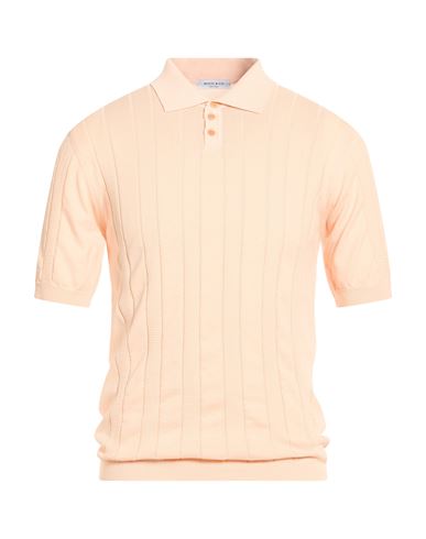 Wool & Co Man Sweater Apricot Size Xl Cotton In Neutral