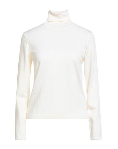 Crossley Woman Turtleneck Ivory Size M Virgin Wool In White