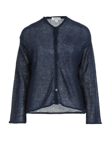 Crossley Woman Cardigan Navy Size Xs Mohair Wool, Polyamide, Virgin Wool In Blue