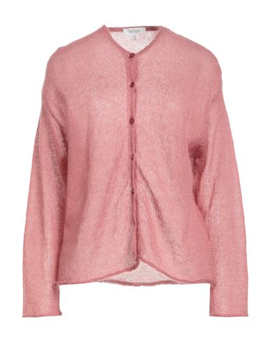 Crossley Woman Cardigan Antique Rose Size L Mohair Wool, Polyamide, Virgin Wool In Pink