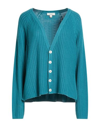 Crossley Woman Cardigan Deep Teal Size S Virgin Wool In Green