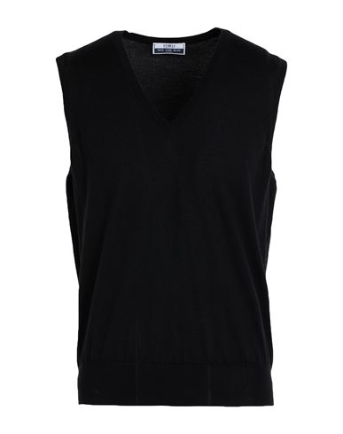 Fedeli Man Sweater Black Size 44 Cashmere, Silk