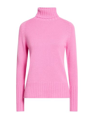 Drumohr Woman Turtleneck Pink Size L Cashmere