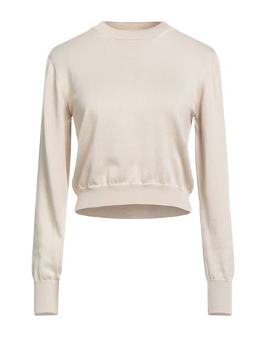 Daniele Fiesoli Collezione N_01 Woman Sweater Beige Size L Cotton In Neutral