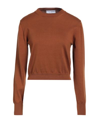 Daniele Fiesoli Collezione N_01 Woman Sweater Brown Size L Cotton In Brown