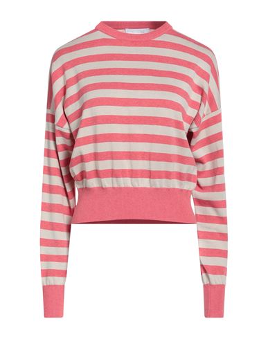 Daniele Fiesoli Collezione N_01 Woman Sweater Coral Size L Cotton In Red