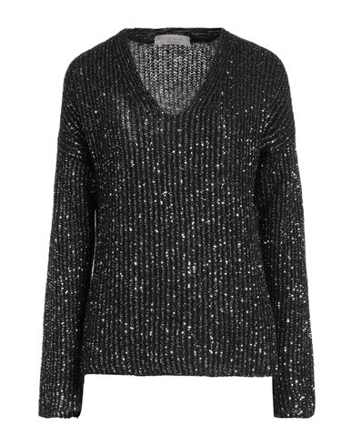 D Exterior D. Exterior Woman Sweater Black Size Xl Polyamide, Polyester, Merino Wool, Alpaca Wool In Black