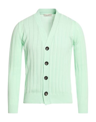 Filippo De Laurentiis Man Cardigan Light Green Size 40 Cotton In Green