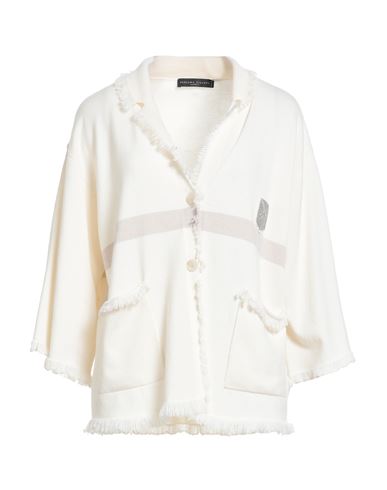 Fabiana Filippi Woman Cardigan White Size 12 Cashmere In White