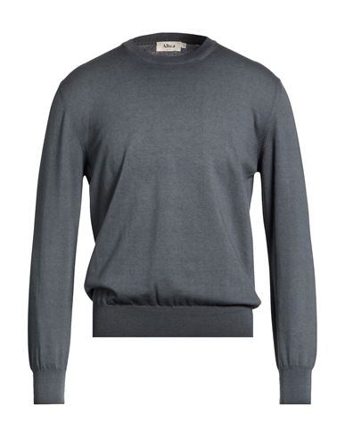 Altea Man Sweater Grey Size L Cotton In Gray