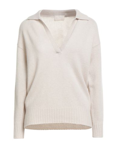 Drumohr Woman Sweater Light Grey Size Xl Cashmere, Silk In Gray