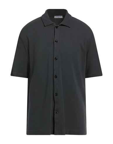 Wool & Co Man Shirt Charcoal Size L Cotton In Gray