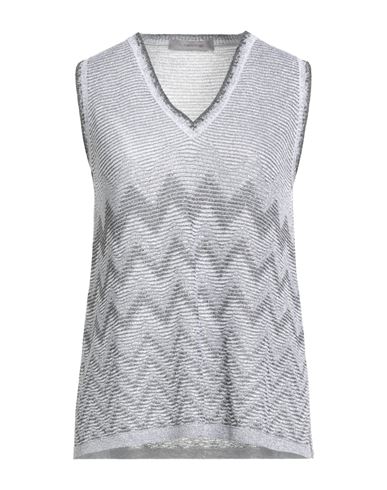 D Exterior D. Exterior Woman Sweater Grey Size Xl Viscose, Polyester In Gray