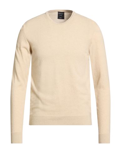 Crossley Man Sweater Cream Size Xxl Cashmere In Neutral