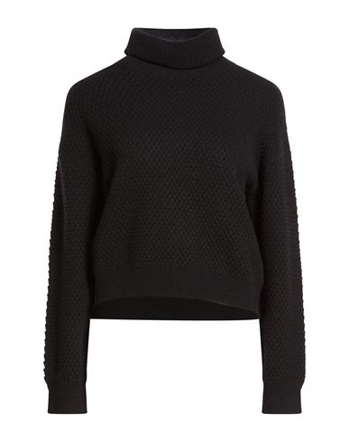 Max Mara Studio Woman Turtleneck Black Size S Cashmere In Black