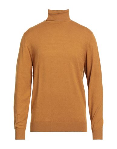 Barbati Man Turtleneck Marigold Size 3xl Wool, Cotton, Viscose, Polyamide, Cashmere In Orange