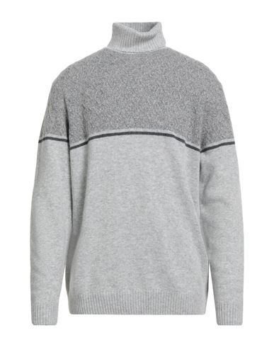 Barbati Man Turtleneck Light Grey Size 3xl Polyamide, Wool, Viscose, Cashmere In Gray