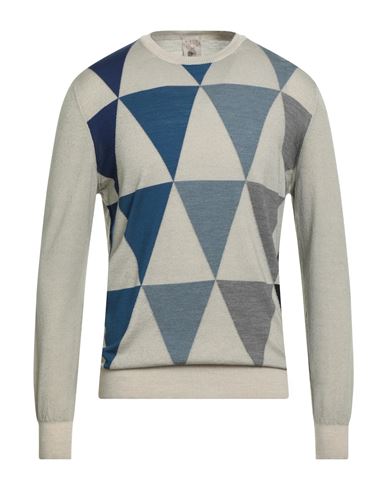 H953 Man Sweater Beige Size 42 Merino Wool In Nude