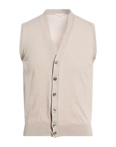 Filippo De Laurentiis Man Cardigan Light Grey Size 36 Cotton In Neutral