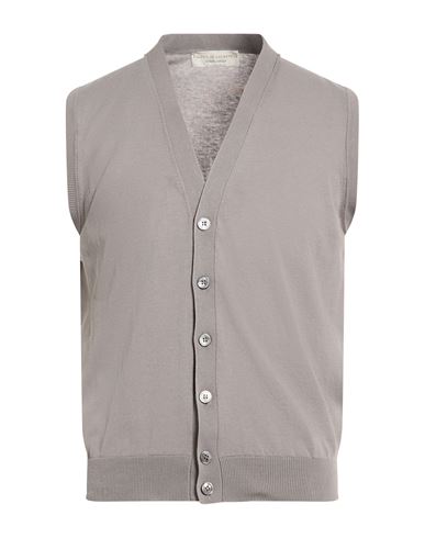 Filippo De Laurentiis Man Cardigan Grey Size 36 Cotton In Brown