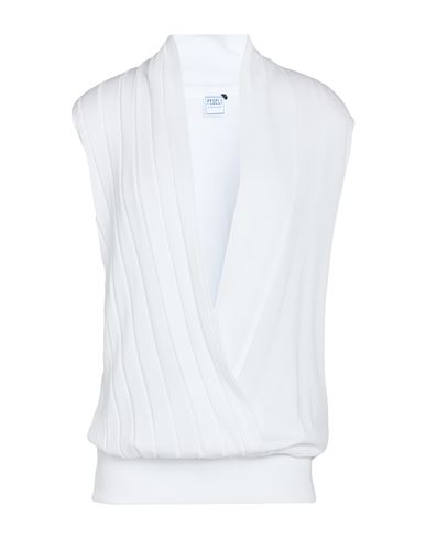 Fedeli Woman Sweater White Size 6 Viscose, Cotton