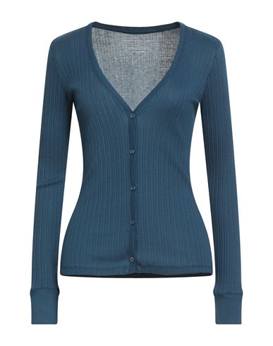 Majestic Filatures Woman Cardigan Blue Size 1 Organic Cotton, Modal