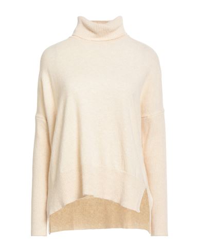 Messagerie Woman Turtleneck Cream Size S Cashmere In Neutral