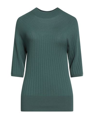 Malo Woman Sweater Deep Teal Size 8 Virgin Wool In Green