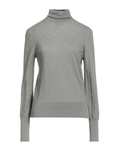 Drumohr Woman Turtleneck Sage Green Size S Merino Wool