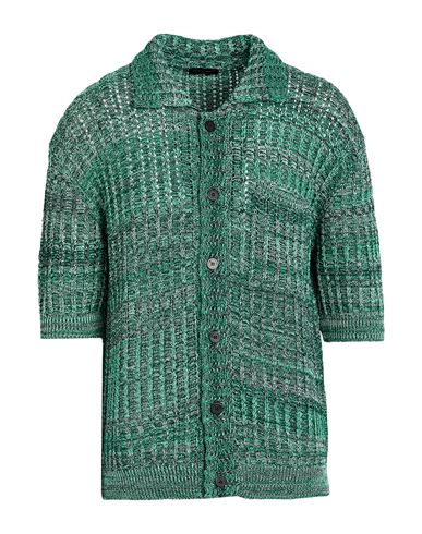 Roberto Collina Man Cardigan Green Size 42 Cotton