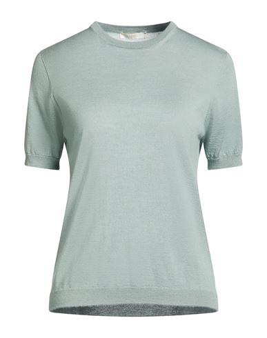 Fedeli Woman Sweater Sage Green Size 6 Cashmere, Silk